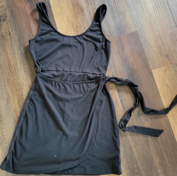 Altar'd State Black Ruched Halter Mini Dress - Picture 8 of 9